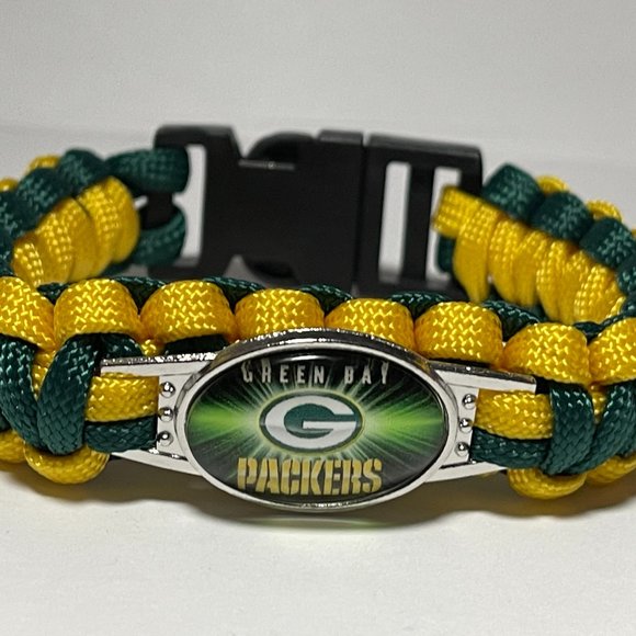 Green Bay Packers NFL Paracord Bracelet NEW - Picture 1 of 2